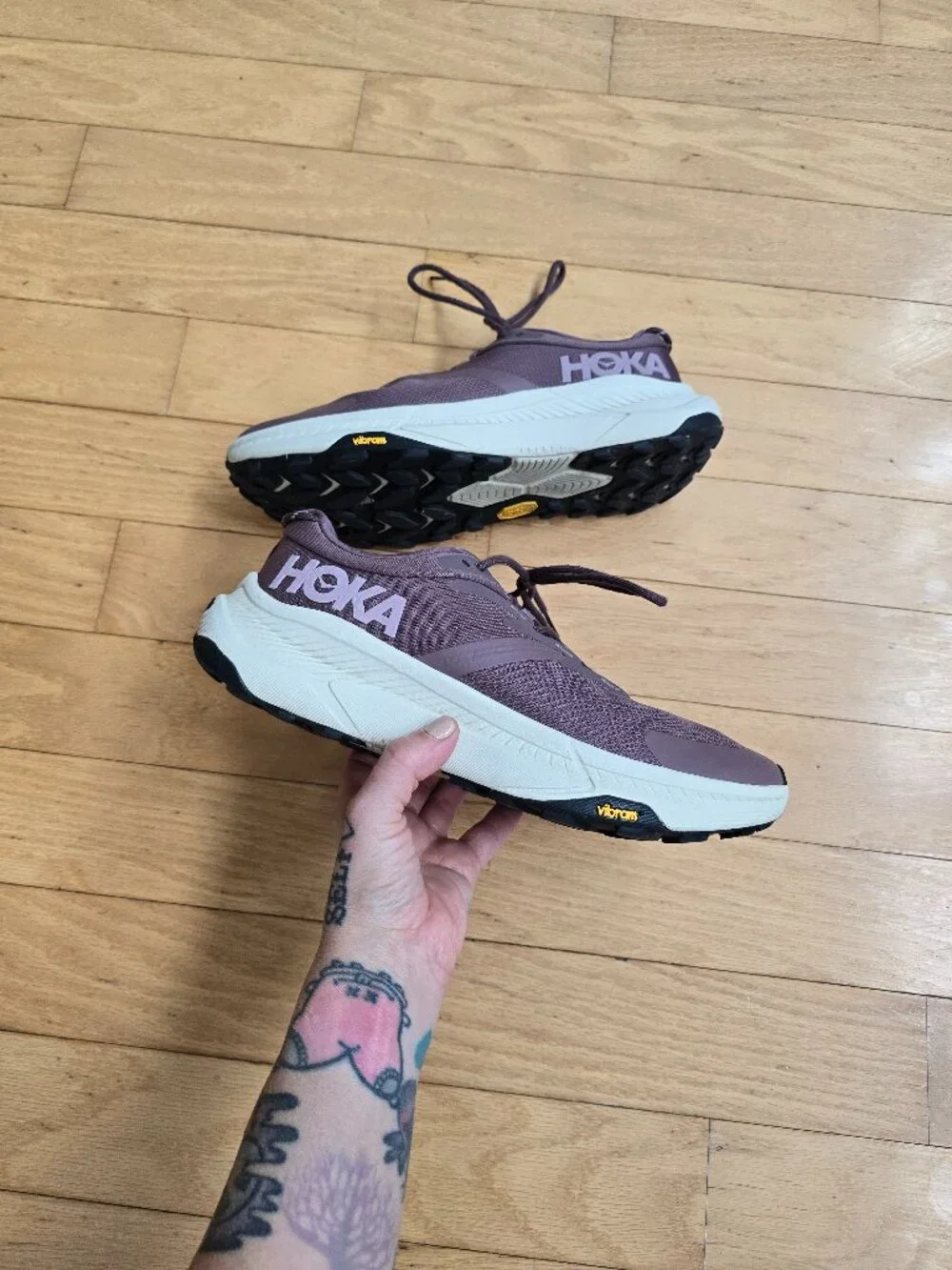 Hoka | Transport 'Smokey Quartz' gorpcore Vibram sole sneakers | WMS 10 - Picture 1 of 10